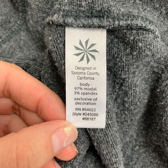 Athleta Studio Scoop Neck Sweater Womens XS Extra Small Oversized Thumbholes Top - Picture 10 of 13